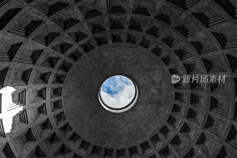 罗马万神殿圆顶的内部部分