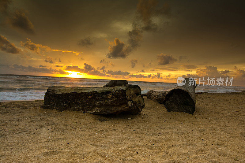 斯里兰卡美丽的热带海滩