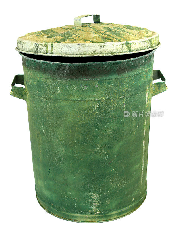 绿色的垃圾桶