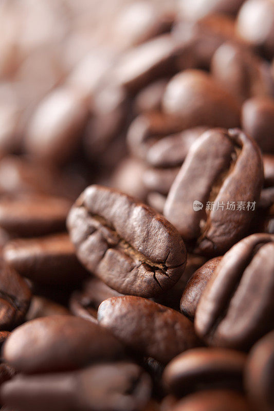 咖啡:咖啡豆背景