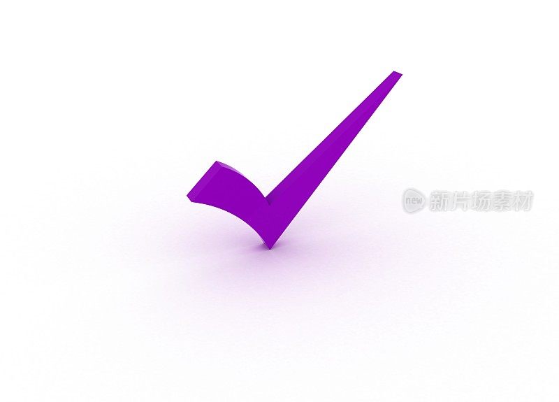 紫色的选中标记