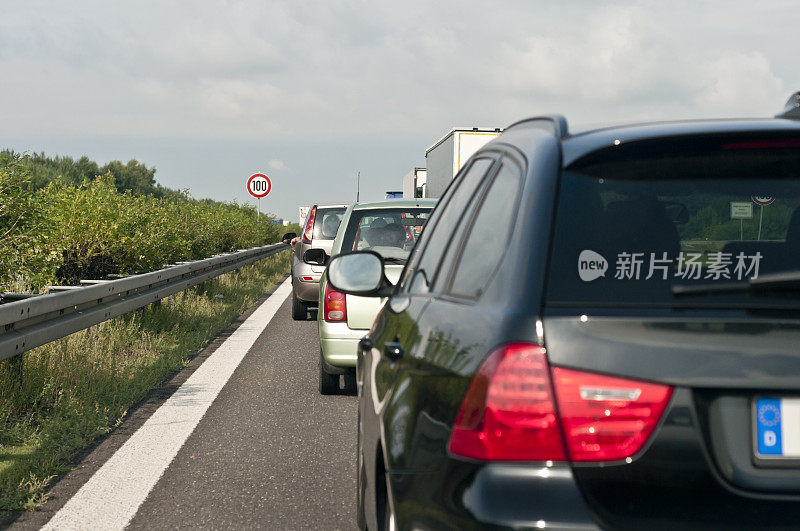 德国高速公路堵车