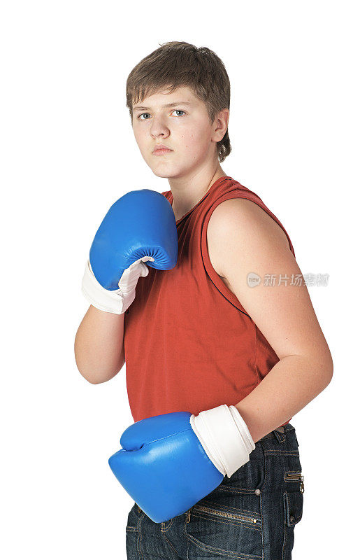 年轻的拳击手