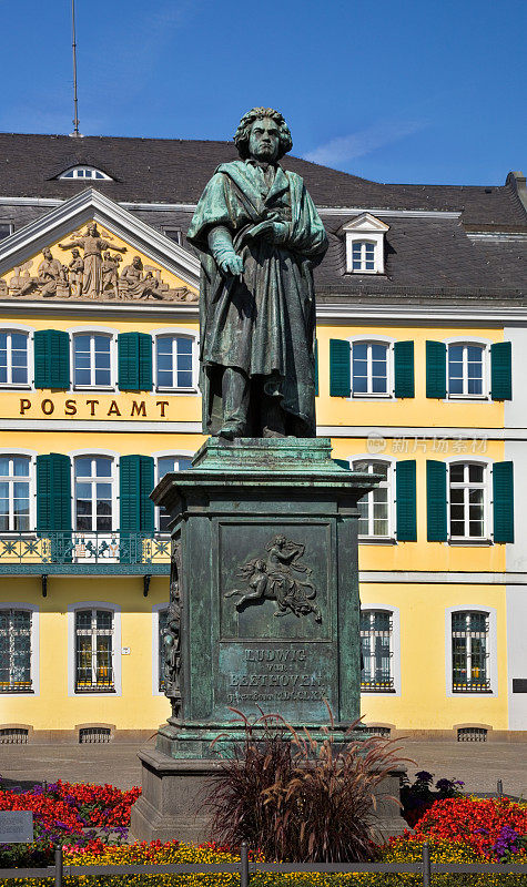 波恩，路德维希·凡·贝多芬的雕像，德国