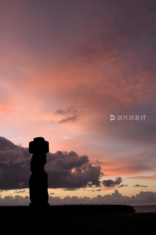 复活节岛上的摩埃石像