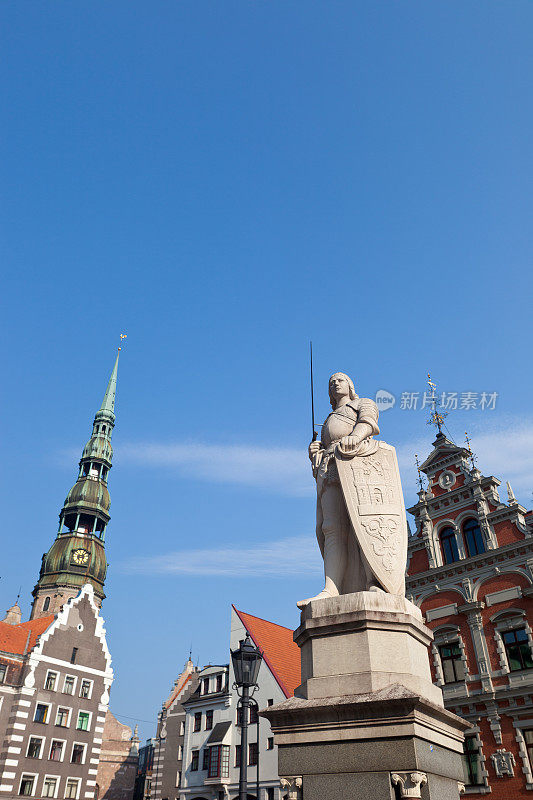 拉脱维亚里加的罗兰雕像