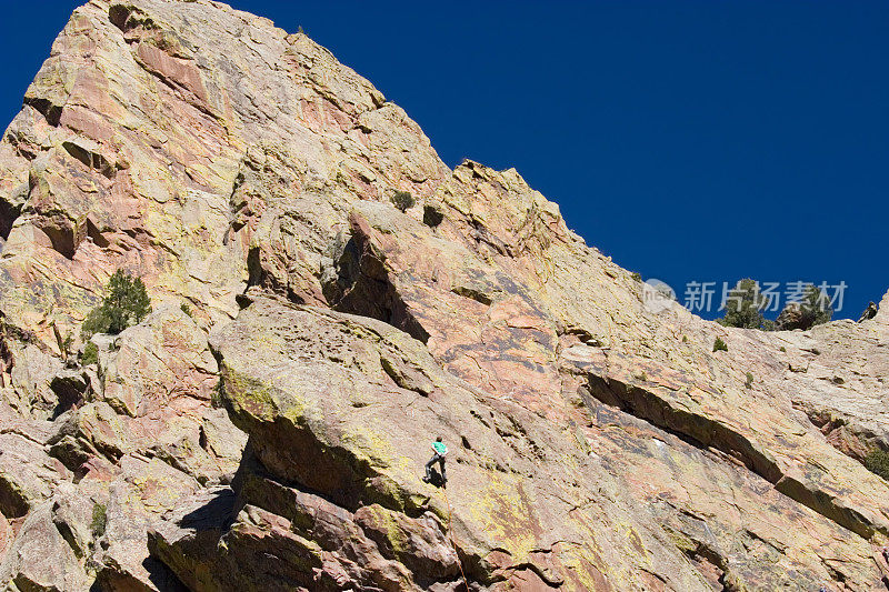 科罗拉多州埃尔多拉多峡谷州立公园的登山者