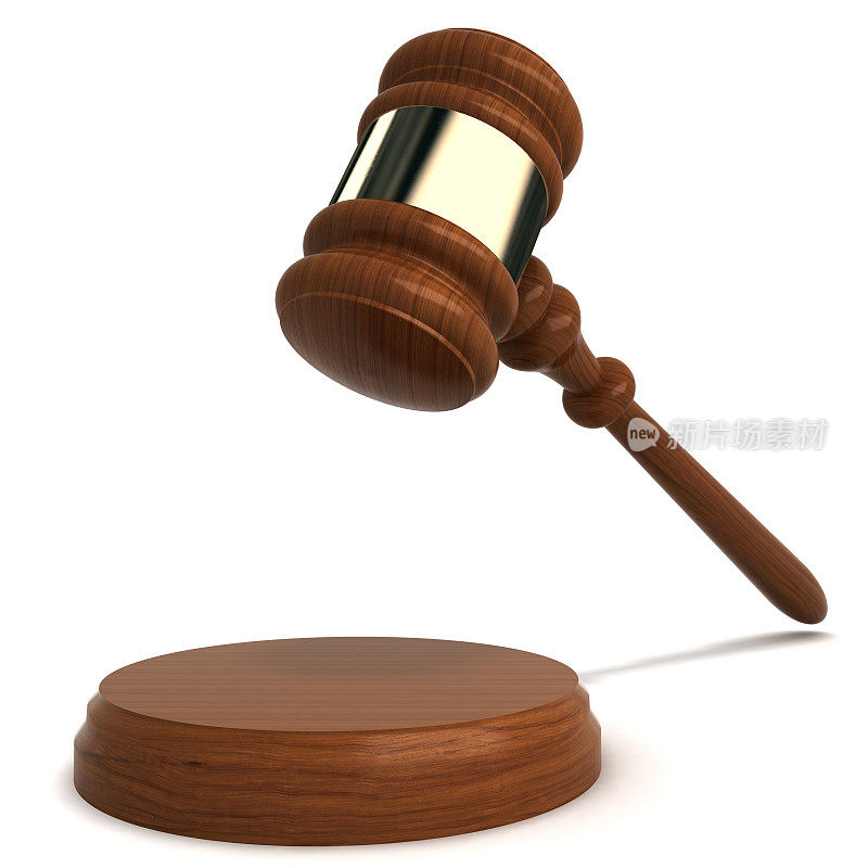 法律正义象征木槌