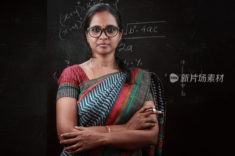 一位印度女教师的肖像