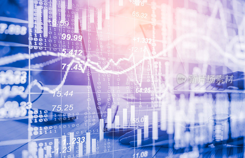 商人对数字股票市场财务指标的背景分析。