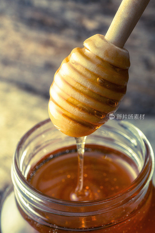蜂蜜罐和木棍