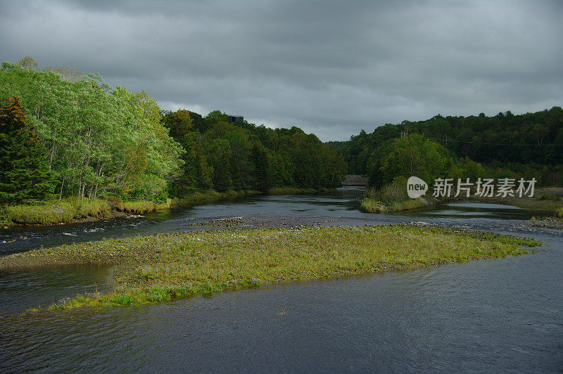 西西布河，韦茅斯，新斯科舍省的风景