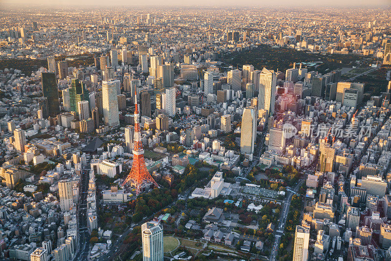 日本东京鸟瞰图