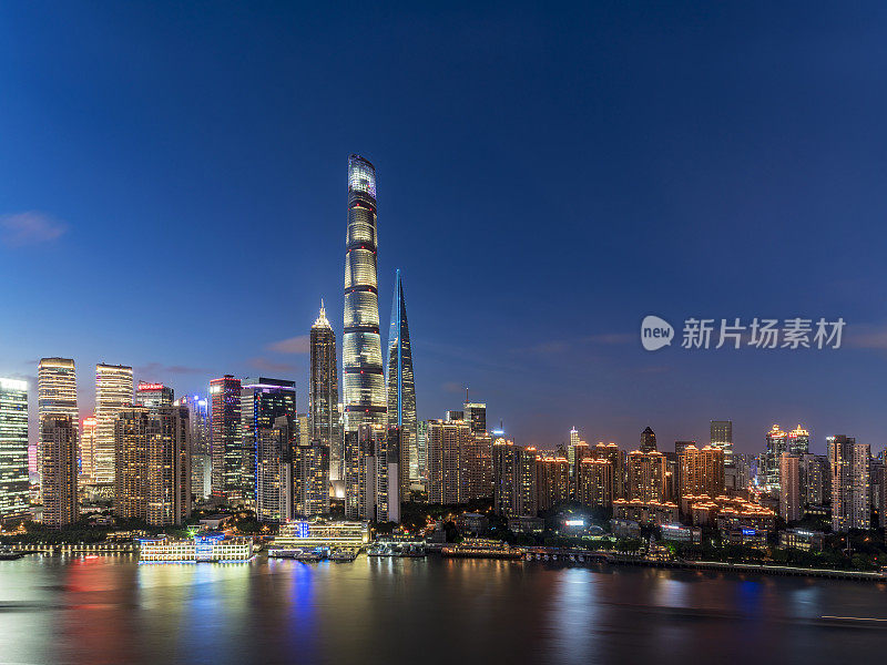 现代上海的天际线