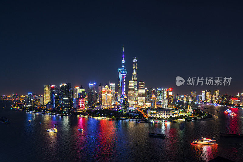 现代上海的天际线