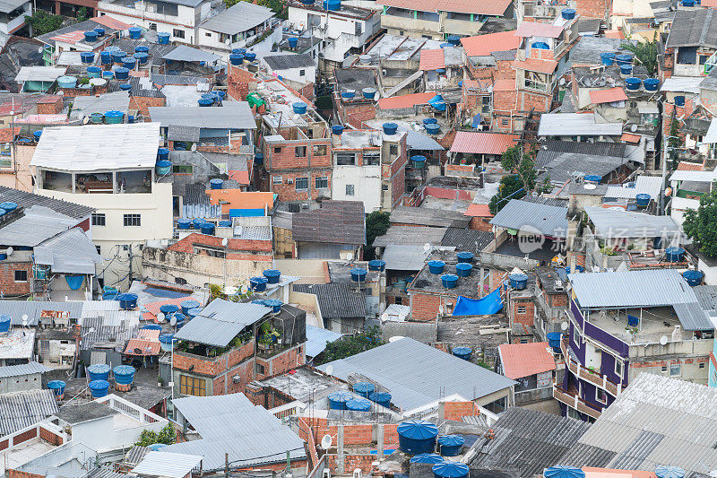 巴西里约热内卢的Vidigal贫民窟