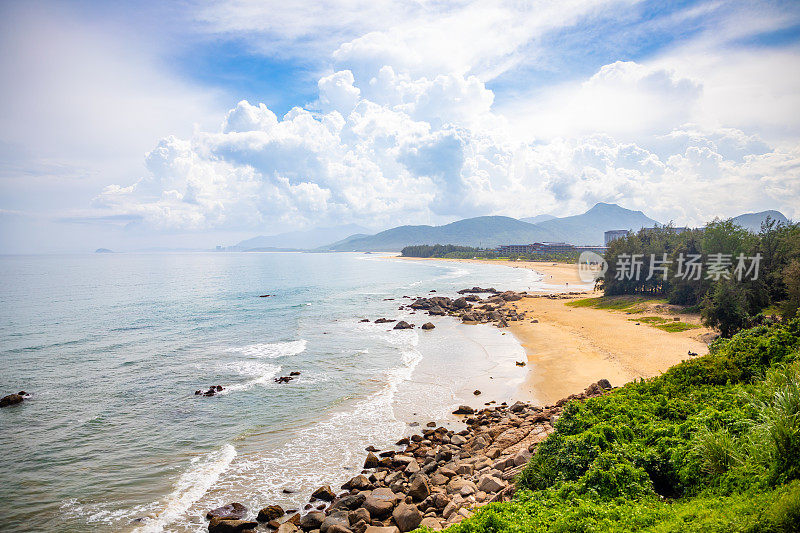 美丽的风景石梅湾海滩，海南，中国
