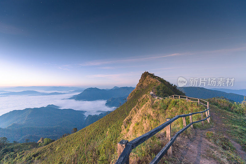 清莱和清迈自然景观，泰国北部日出美景