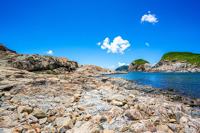 香港鹤咀地区的海景