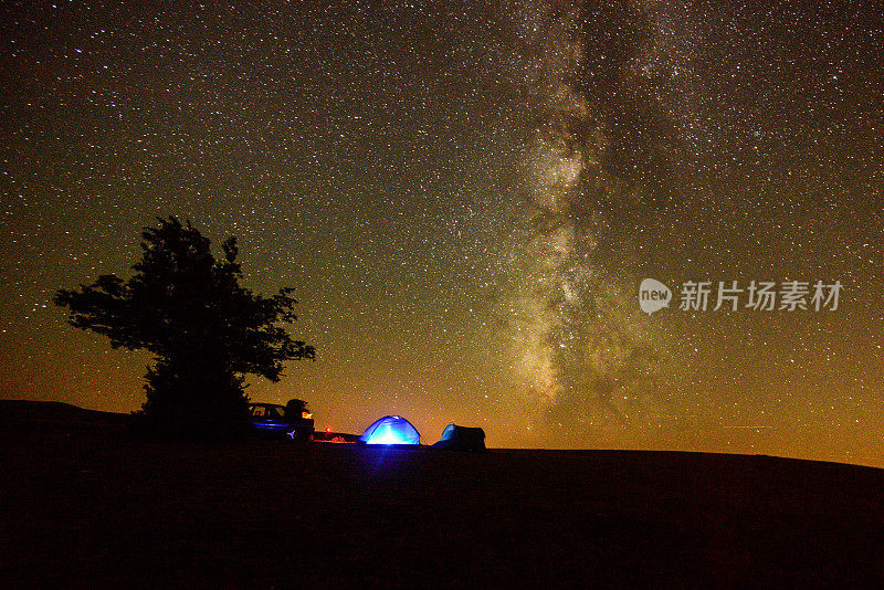 恒星科学，星系，恒星，大气，野营和摄影