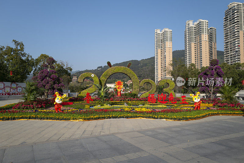 中国新年装饰花