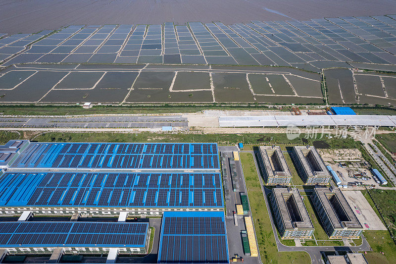 海滨工厂及滩涂水产养殖太阳能发电