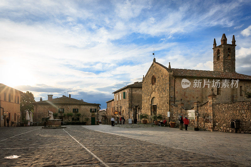 意大利托斯卡纳Monteriggioni广场