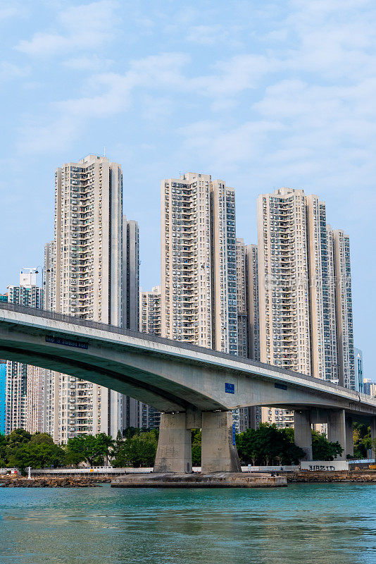 香港荃湾及青衣区景色