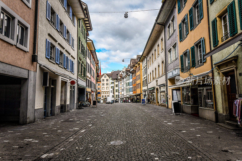 瑞士布雷姆加滕的主要广场和市场