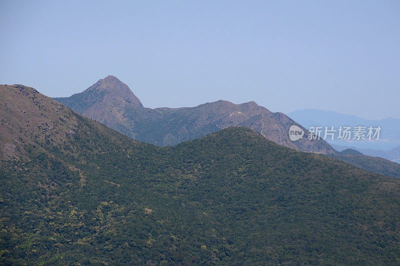 香港九龙山顶俯瞰马鞍山