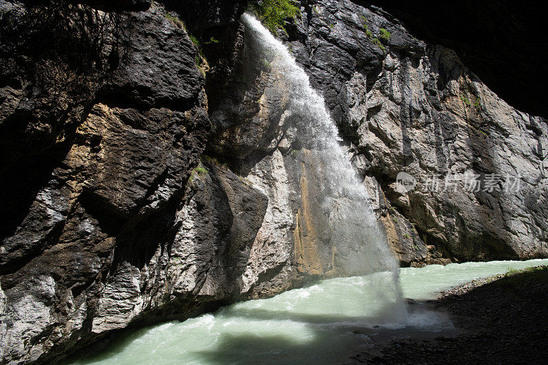 Aare峡谷-河上的Aareschlucht