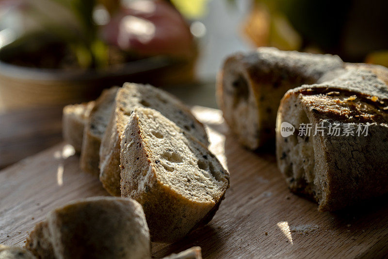 工匠面包:芝麻燕麦全麦面包