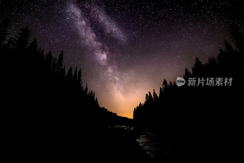 夜空和银河自然全景