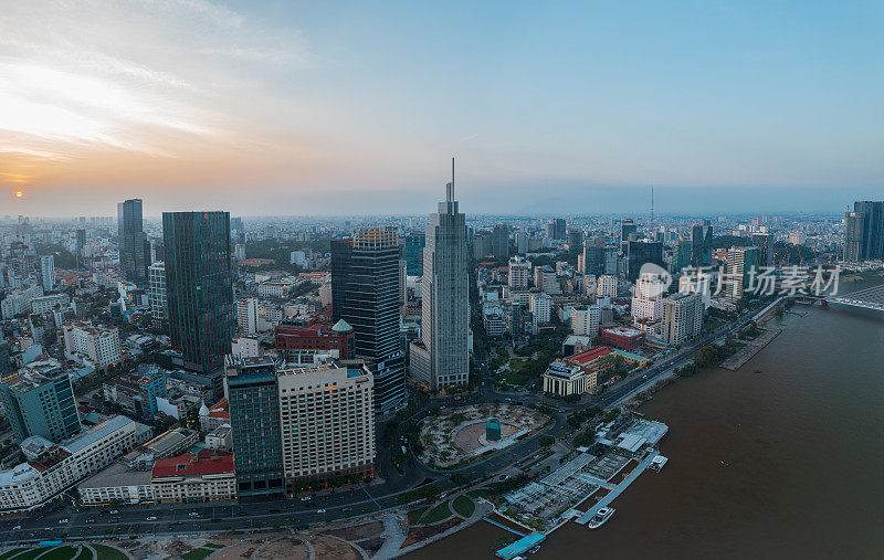 胡志明市无人机视图