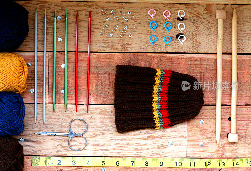 针织帽及工具