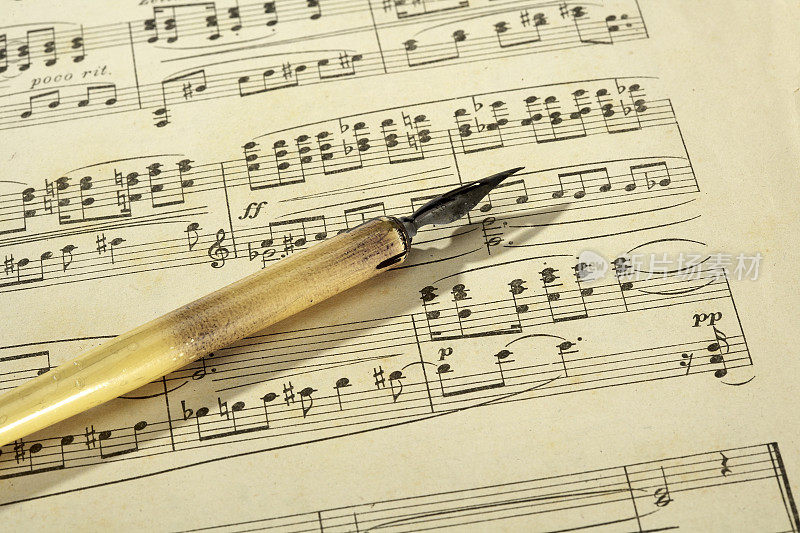 音乐笔记和旧笔