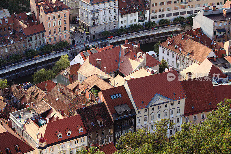 斯洛文尼亚卢布尔雅那的旧城区
