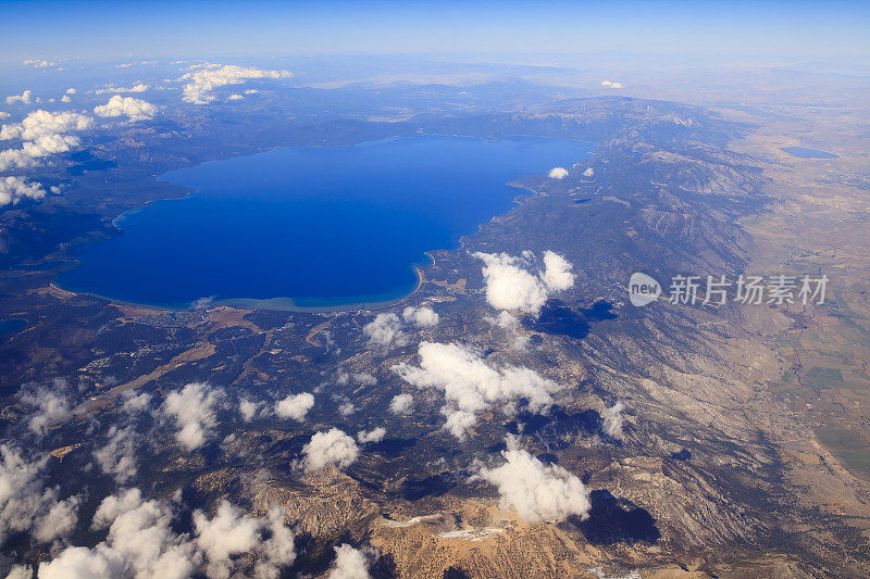 鸟瞰图太浩湖