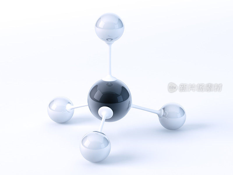 甲烷分子球棍模型