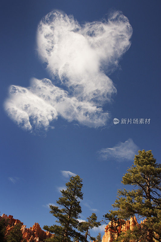 布莱斯峡谷荒野云的形成