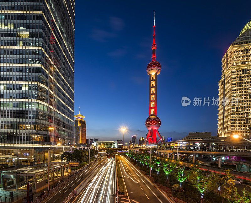 上海陆家嘴夜景