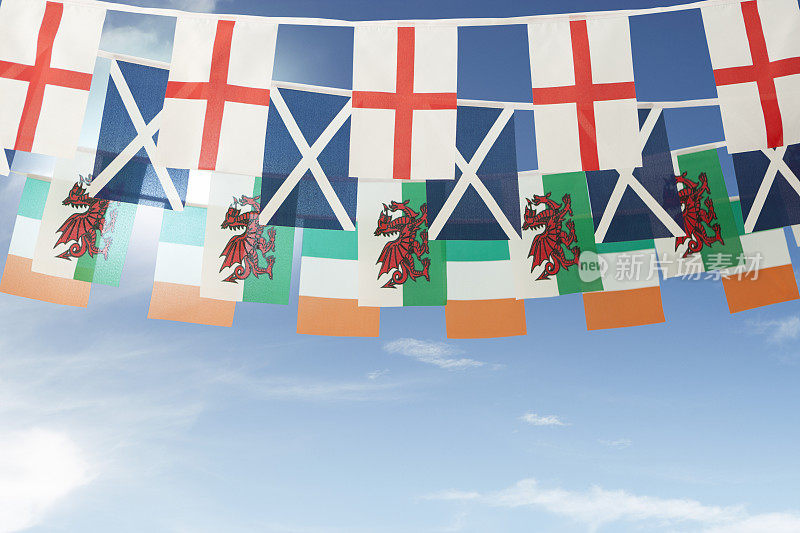 英格兰，苏格兰，威尔士和爱尔兰的庆祝旗帜