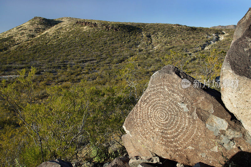 新墨西哥州的古代岩石艺术