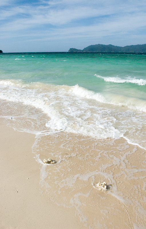 婆罗洲的白沙滩