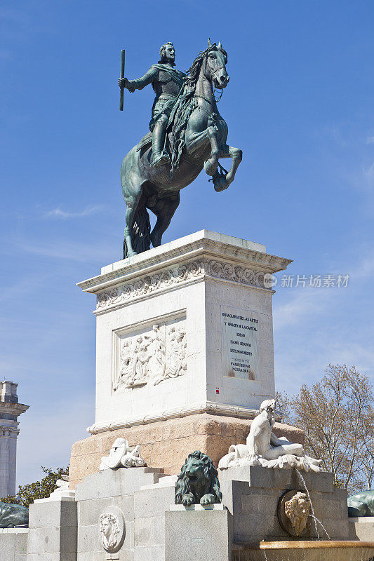 西班牙马德里的菲利普四世雕像
