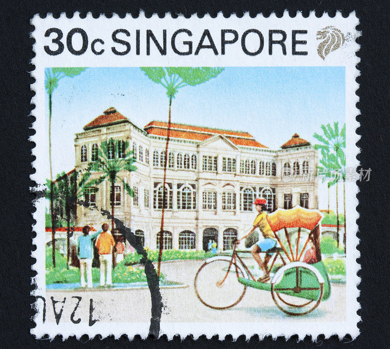 邮票来自新加坡