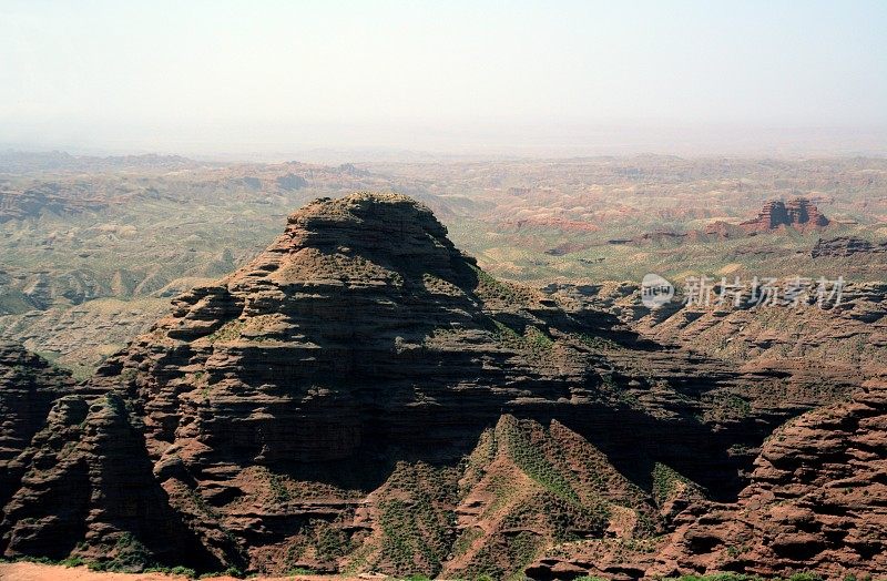 平山湖大峡谷全景，张掖，甘肃，中国