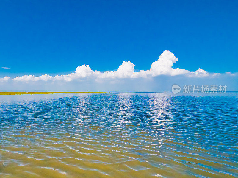 中国青海湖的景色