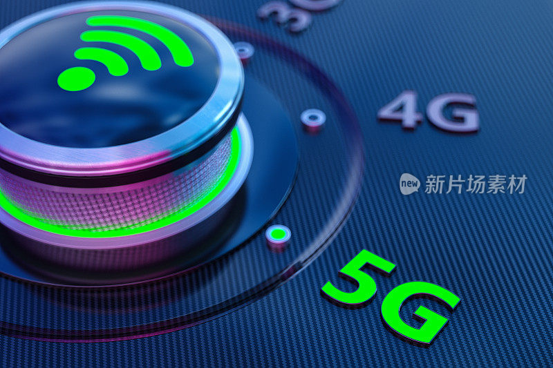 5G无线网络按钮