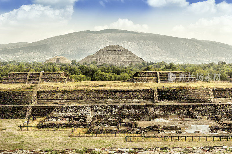 Teotihuacán，考古遗址。墨西哥的州。墨西哥。